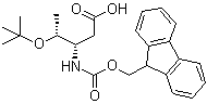 结构式 CAS# 353245-99-5, 2,3,5-三脱氧-4-O-叔丁基-3-[[芴甲氧羰基]氨基]-D-苏式-戊糖酸