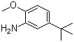 结构式 CAS# 3535-88-4, 2-氨基-4-叔丁基苯甲醚