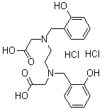N,N'-Di(2-hydroxybenzyl)ethylenediamine-N,N'-diacetic acid dihydrochloride molecular structure (CAS 35369-53-0)