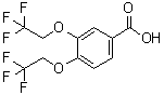 3,4-Bis(2,2,2-trifluoroethoxy)benzoic acid molecular structure (CAS 35480-54-7)