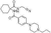 structure of CAS# 354813-19-7, Balicatib;N-[1-(Cyanomethylcarbamoyl)cyclohexyl]-4-(4-propylpiperazin-1-yl)benzamide