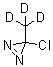 3-Chloro-3-(methyl-d<sub>3</sub>)-3H-diazirine molecular structure (CAS 35496-73-2)