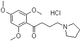 structure of CAS# 35543-24-9, Buflomedil hydrochloride;1-[3-(2,4,6-Trimethoxybenzoyl)propyl]pyrrolidinium chloride