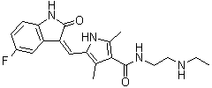 N-去乙基-舒尼替尼分子结构 (CAS 356068-97-8)