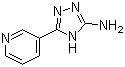 5-(吡啶-3-基)-4H-1,2,4-三唑-3-胺分子结构 (CAS 35607-27-3)
