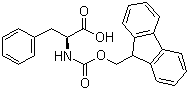 structure of CAS# 35661-40-6, Fmoc-L-Phenylalanine;N-(9-Fluorenylmethoxycarbonyl)-L-phenylalanine; Fmoc-Phe-OH