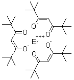 Tris(2,2,6,6-tetramethyl-3,5-heptanedionato)erbium molecular structure (CAS 35733-23-4)