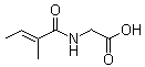 structure of CAS# 35842-45-6, N-Tiglylglycine;N-[(2E)-2-Methyl-1-oxo-2-butenyl]glycine