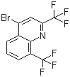 4-溴-2,8-二(三氟甲基)喹啉分子结构 (CAS 35853-45-3)