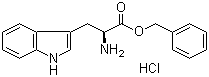 结构式 CAS# 35858-81-2, L-色氨酸苄酯盐酸盐
