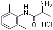 Tocainide hydrochloride molecular structure (CAS 35891-93-1)