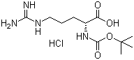 structure of CAS# 35897-34-8, N-BOC-D-Arginine hydrochloride;Boc-Arg-OH hydrochloride