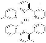 三(3-甲基-2-苯基吡啶)合铱分子结构 (CAS 359014-71-4)