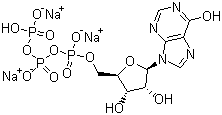 结构式 CAS# 35908-31-7, 肌苷-5'-三磷酸三钠盐