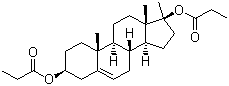 structure of CAS# 3593-85-9, Methandriol dipropionate;Methylandrostendiol dipropionate; 17-Methylandrost-5-ene-3b,17b-diol dipropionate