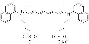 Indocyanine Green molecular structure (CAS 3599-32-4)