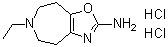 6-Ethyl-5,6,7,8-tetrahydro-4H-oxazolo[4,5-d]azepin-2-amine dihydrochloride molecular structure (CAS 36067-72-8)