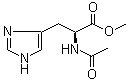结构式 CAS# 36097-48-0, N-乙酰基-L-组氨酸甲酯