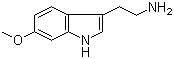 结构式 CAS# 3610-36-4, 6-甲氧基色胺; 3-(2-氨基乙基)-6-甲氧基吲哚