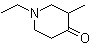 1-Ethyl-3-methyl-4-piperidinone molecular structure (CAS 3612-16-6)