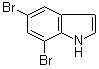 5,7-二溴-1H-吲哚分子结构 (CAS 36132-08-8)