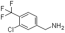 结构式 CAS# 361393-93-3, 3-氯-4-(三氟甲基)苄胺