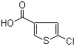 结构式 CAS# 36157-42-3, 5-氯-3-噻吩甲酸