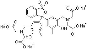二甲酚橙四钠盐分子结构 (CAS 3618-43-7)
