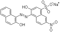 structure of CAS# 3618-58-4, Mordant Black 1;C.I. 15710; Eriochrome Black A; Sodium 3-hydroxy-4-[(2-hydroxynaphthyl)azo]-7-nitronaphthalene-1-sulphonate