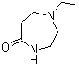 1-乙基六氢-[1,4]二氮杂环庚烷-5-酮分子结构 (CAS 3619-70-3)