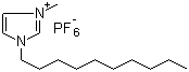 1-Decyl-3-methylimidazolium hexafluorophosphate molecular structure (CAS 362043-46-7)