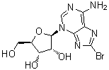 8-Bromo-3-beta-D-ribofuranosyl-3H-purin-6-amine molecular structure (CAS 36258-95-4)