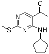 1-[4-(Cyclopentylamino)-2-(methylthio)-5-pyrimidinyl]ethanone molecular structure (CAS 362656-11-9)