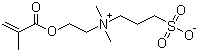 3-[Dimethyl-[2-(2-methylprop-2-enoyloxy)ethyl]azaniumyl]propane-1-sulfonate molecular structure (CAS 3637-26-1)