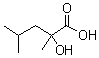 2-Hydroxy-2,4-dimethylpentanoic acid molecular structure (CAS 3639-23-4)