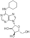 N6-环己基腺苷分子结构 (CAS 36396-99-3)