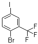 结构式 CAS# 364-11-4, 1-溴-4-碘-2-三氟甲基苯