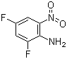 结构式 CAS# 364-30-7, 2,4-二氟-6-硝基苯胺