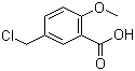 结构式 CAS# 3641-23-4, 5-(氯甲基)-2-甲氧基苯甲酸