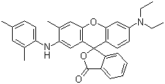2-(2-4-二甲苯胺基)-3-甲基-6-二乙氨基荧烷分子结构 (CAS 36431-22-8)
