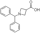 structure of CAS# 36476-87-6, 1-Benzhydrylazetidine-3-carboxylic acid