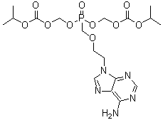 5-[[2-(6-Amino-9H-purin-9-yl)ethoxy]methyl]-2,4,6,8-tetraoxa-5-phosphanonanedioic acid bis(1-methylethyl) ester 5-oxide molecular structure (CAS 365417-53-4)