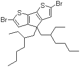 结构式 CAS# 365547-21-3, 2,6-二溴-4,4-双(2-乙基己基)-4H-环戊并[2,1-b:3,4-b']二噻吩