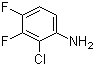 结构式 CAS# 36556-48-6, 2-氯-3,4-二氟苯胺