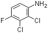 2,3-二氯-4-氟苯胺分子结构 (CAS 36556-52-2)