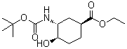 Ethyl (1S,3R,4R)-3-(tert-butoxycarbonylamino)-4-hydroxycyclohexane-1-carboxylate molecular structure (CAS 365997-33-7)