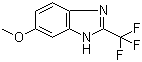 6-Methoxy-2-(trifluoromethyl)benzimidazole molecular structure (CAS 3671-65-6)