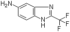 5-Amino-2-(trifluoromethyl)benzimidazole molecular structure (CAS 3671-66-7)