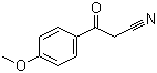 结构式 CAS# 3672-47-7, 4-甲氧基苯甲酰基乙腈; 3-(4-甲氧基苯基)-3-氧代丙腈