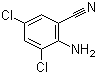 结构式 CAS# 36764-94-0, 2-氨基-3,5-二氯苯腈